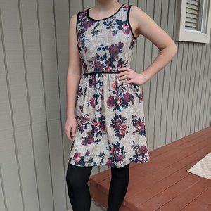 Xhiliration Floral Flounce Dress, Sz. XS
